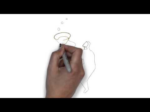 480x360 How To Draw New Year Party Celebration A Man Cheers With Wine