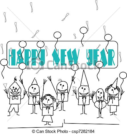 445x470 Happy New Year Drawing Image Merry Christmas Amp Happy New Year