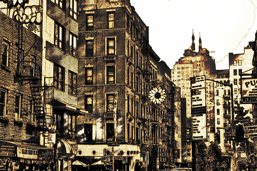 900x600 New York City Digital Drawing Digital Art By Eric Ziegler