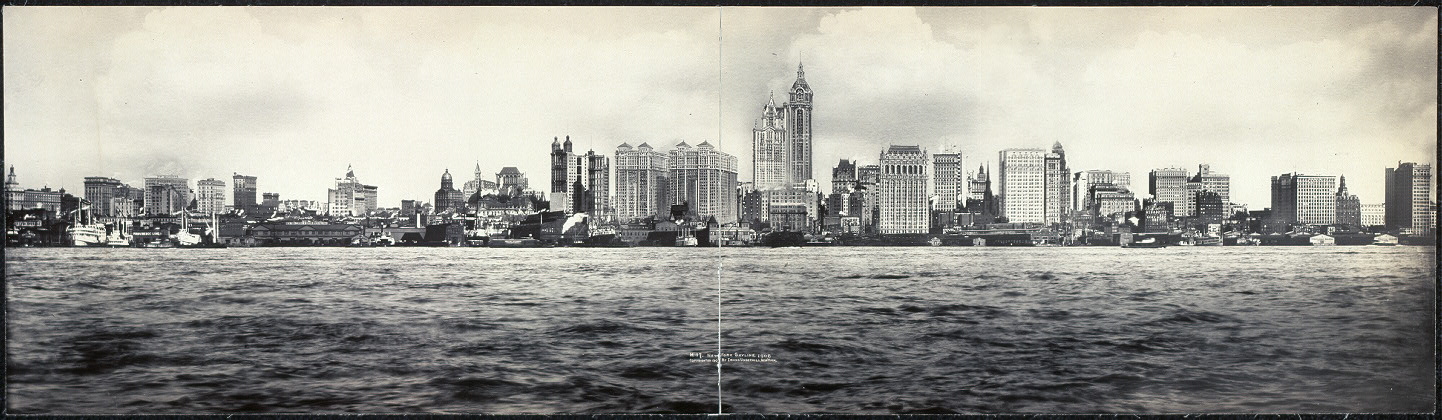 1442x420 New York Skyline, 1908
