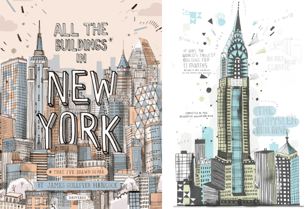 1000x685 All The Building Of New York Sketches Book