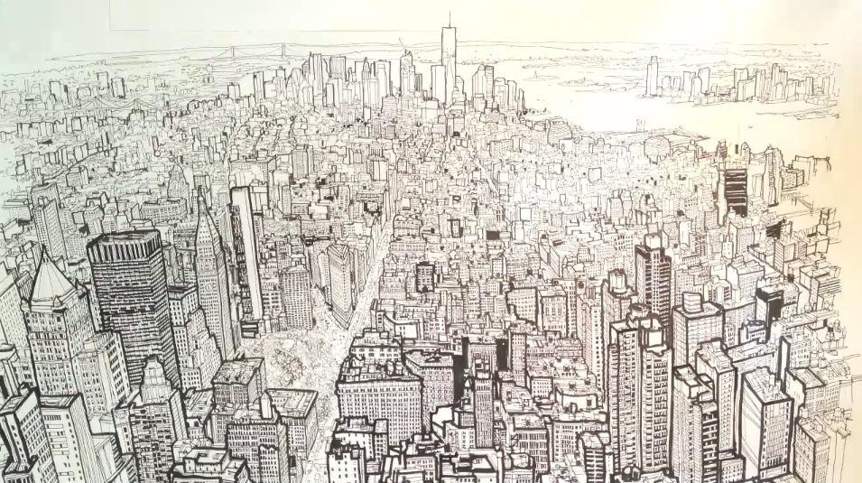955x535 Patrick Vale's Timelapse Drawing Of The New York Skyline