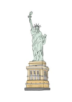 236x333 Statue Of Liberty Print Brothers Pannell Art Work