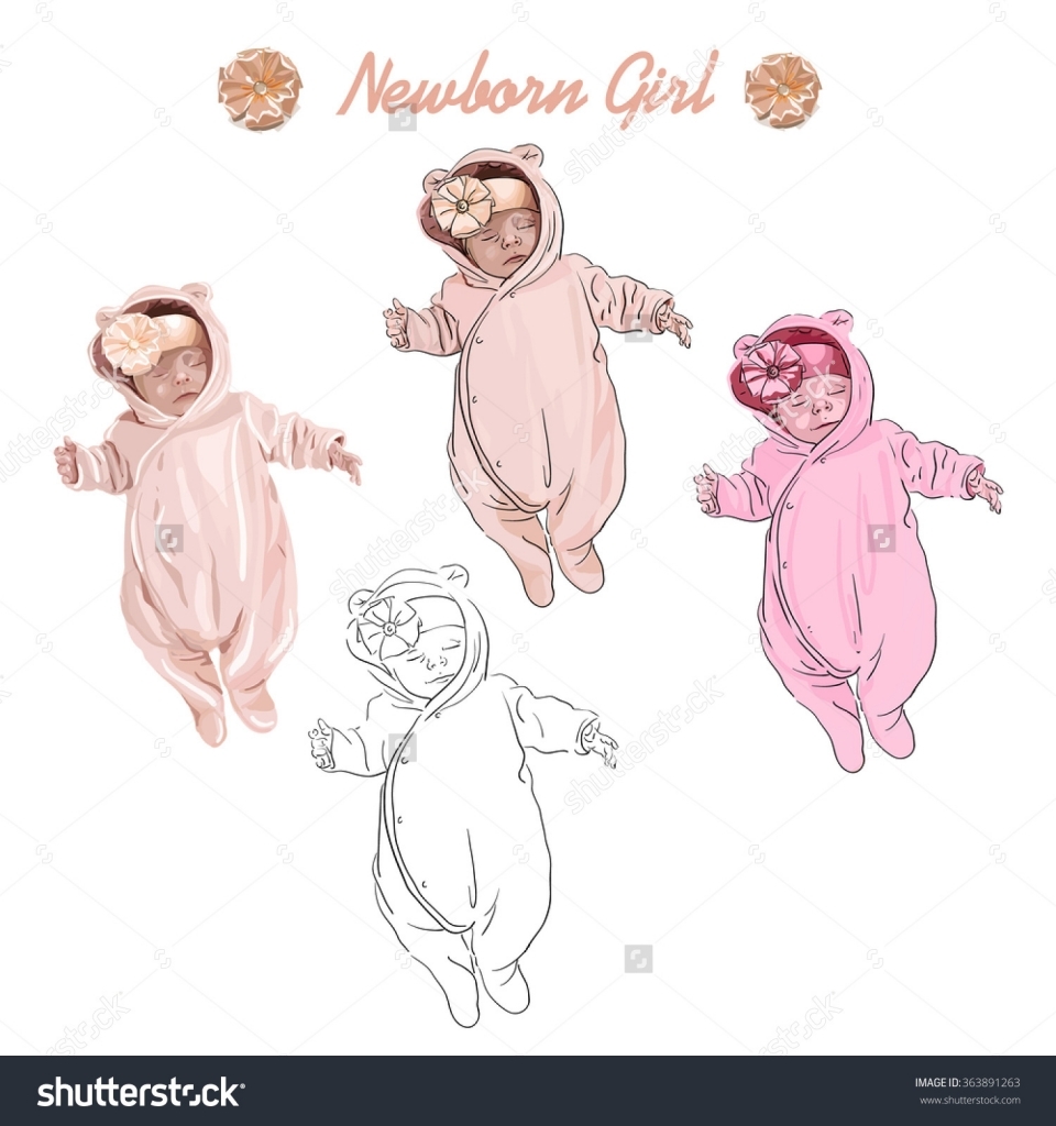 Newborn Baby Drawing at GetDrawings | Free download