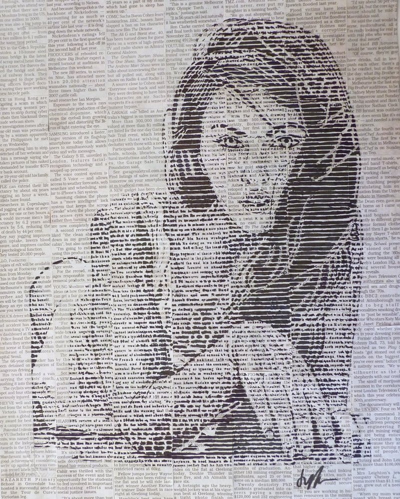 801x998 Megan Fox Drawing Newspaper By Jarryn