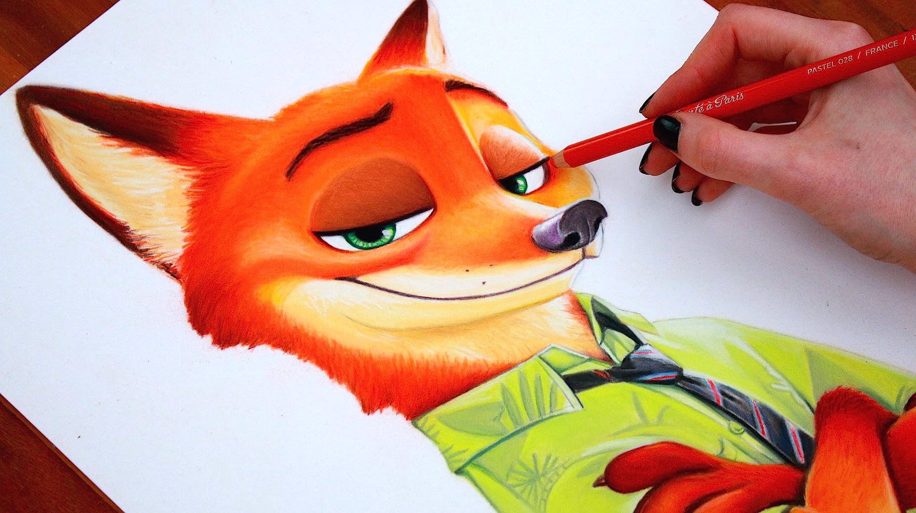 1855x1040 Zootopia Drawing Nick Wilde