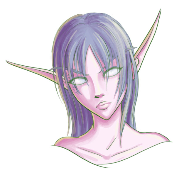 610x597 Night Elf Doodle By Thecatlady