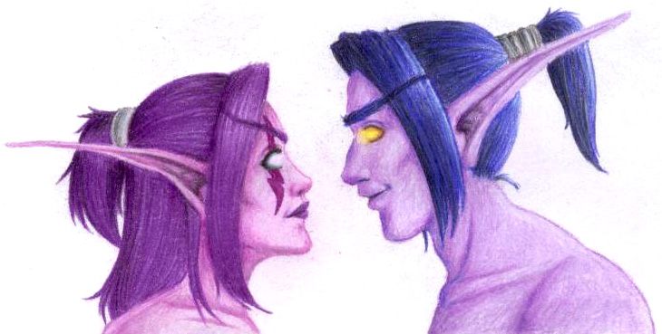 730x369 Night Elf Love By Ebonycalypso