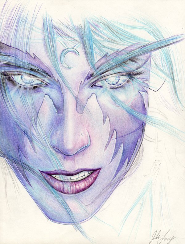 600x792 Night Elf Drawing By Babiesonahalftip