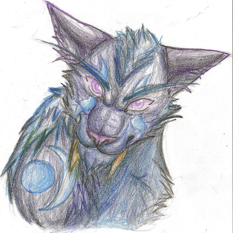 892x895 Night Elf Druid Cat By Wolf Wind Fire