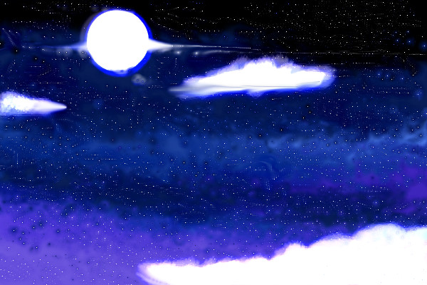 600x400 The Night Sky 2 A Fantasy Speedpaint Drawing By Jennawolf48