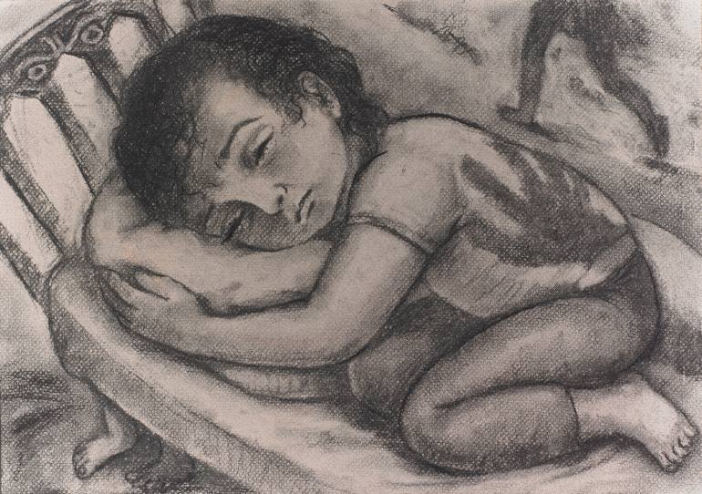 770x542 Saatchi Art Mary's Nightmare Drawing By Sharon Yamamoto