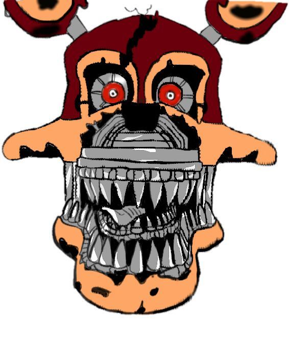 566x688 Nightmare Foxy Drawing Edit Five Nights At Freddy's Amino