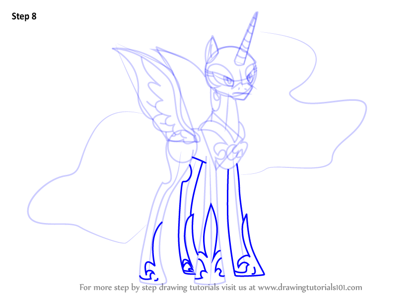 846x600 Learn How To Draw Nightmare Moon From My Little Pony