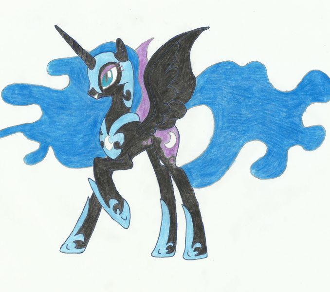 678x600 Nightmare Moon Drawing Kids Coloring