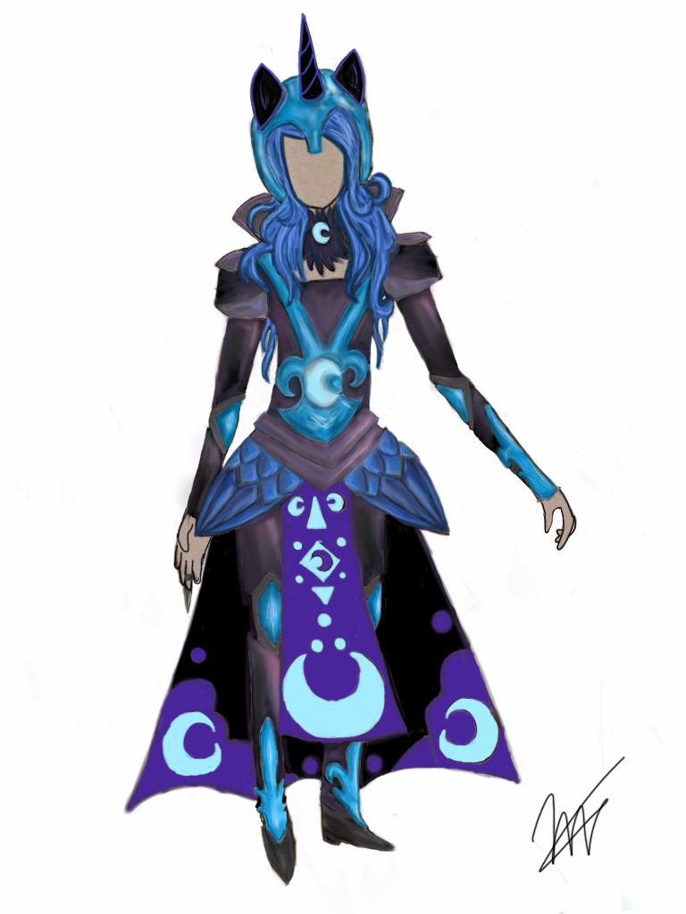 768x1024 Nightmare Moon Humanised Costume Design By Fantasy And Frippery