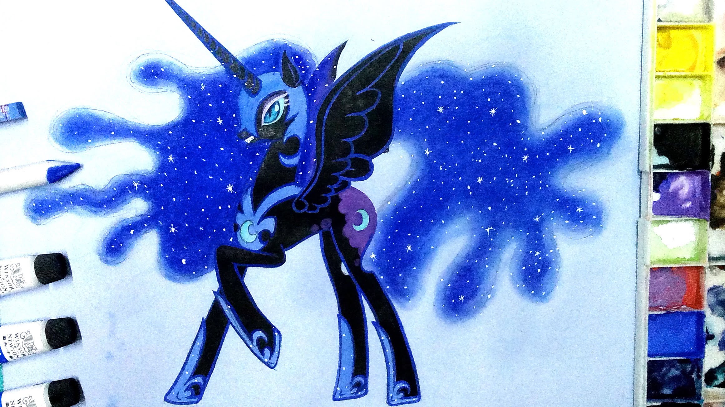 2322x1306 How To Draw Nightmare Moonluna From Mlp Friendship Is Magic