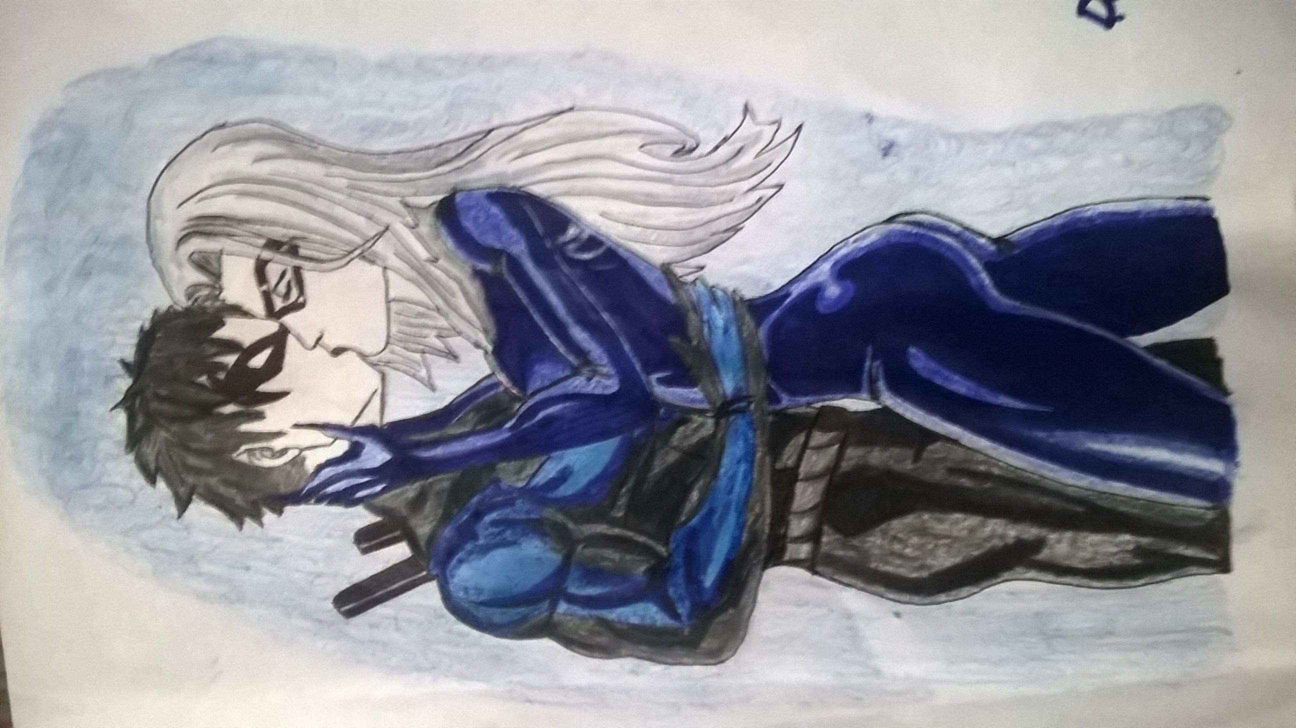 2592x1456 Speed Drawing Nightwing Amp Black Cat Eckiel