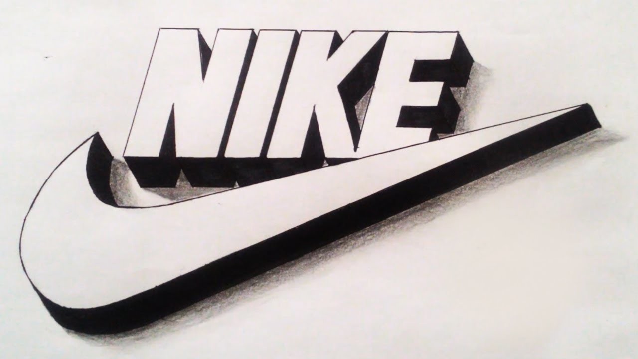 3d Nike Logo Drawing : 3d Nike Logo Drawing | Bodbocwasuon
