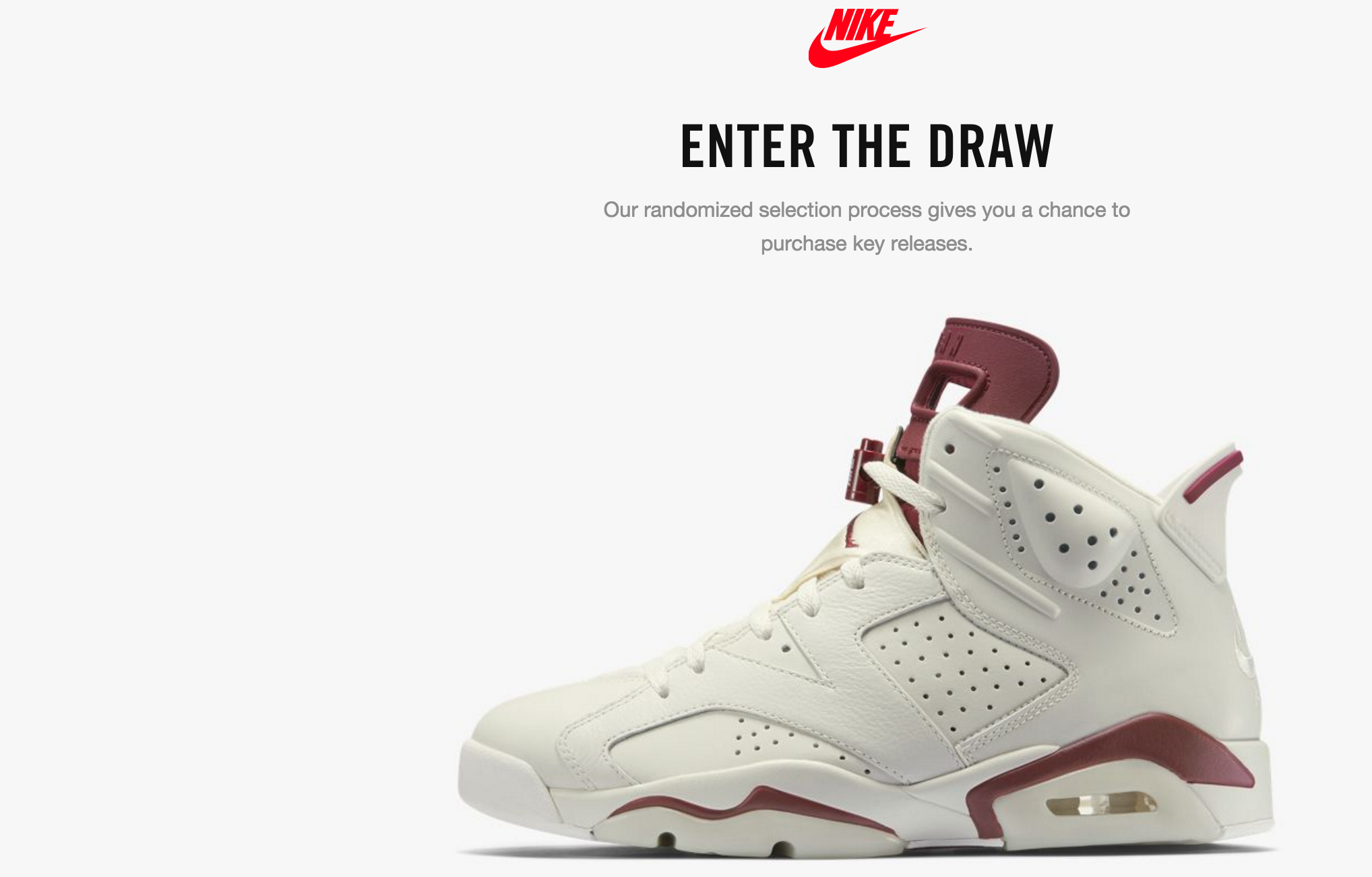 2036x1302 Nike Has New Raffle Drawing System For Sneakers, Commits You