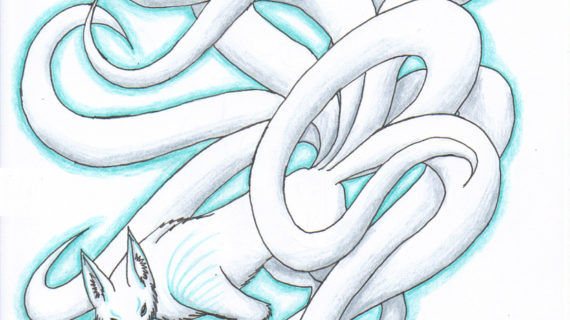 570x320 Nine Tailed Fox Drawing How To Draw The Nine Tailed Fox