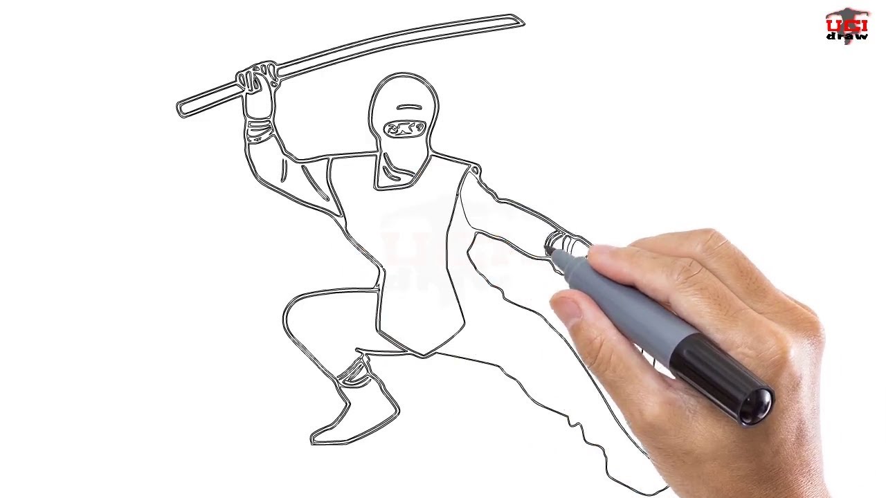 1280x720 How To Draw A Ninja Easy Step By Step Drawing Tutorials For Kids