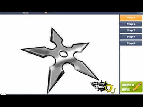 480x360 How To Draw A Ninja Star