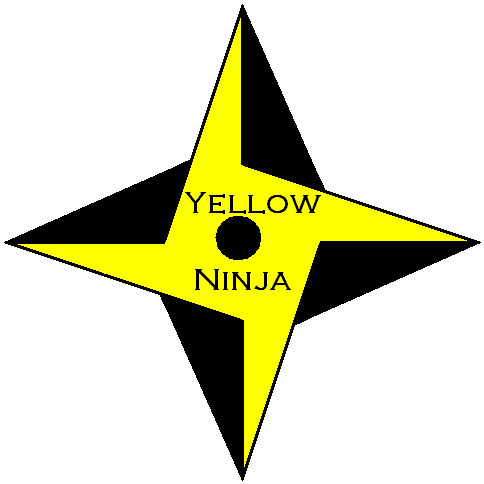484x484 Yellow Ninja Star By Pandagirl1995