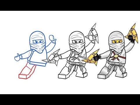 480x360 How To Draw Zane From Lego Ninjago