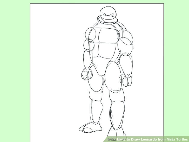 728x546 How To Draw Leonardo From Ninja Turtles 14 Steps (With Pictures)