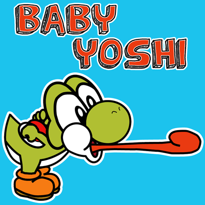 400x400 How To Draw Nintendo's Baby Yoshi With Easy Step By Step Drawing