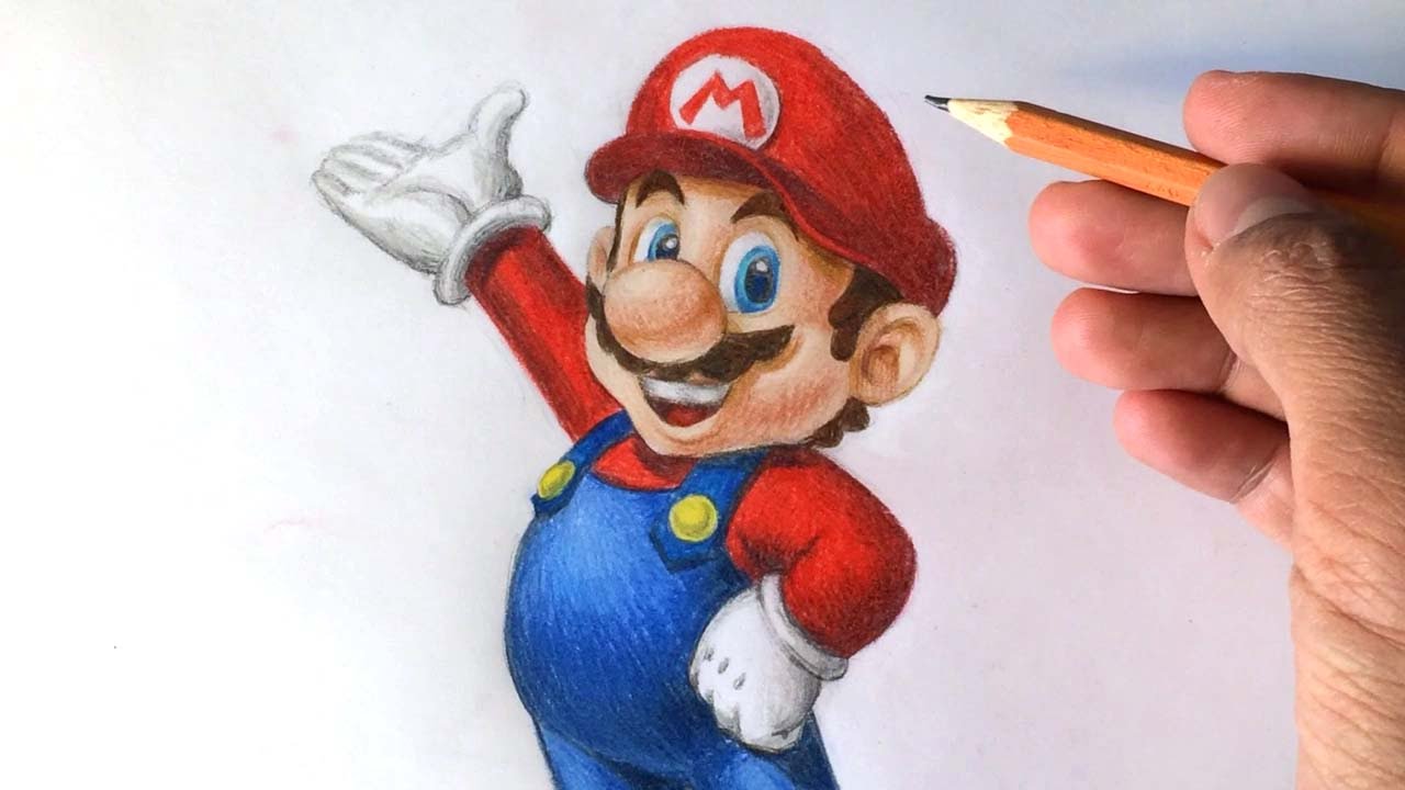 1280x720 How To Draw Super Mario 3d [Nintendo] Drawing Tutorial