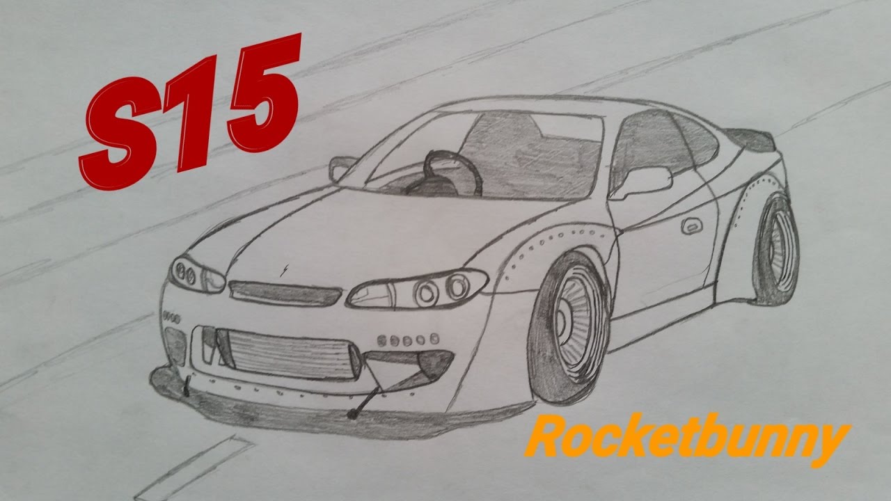 1280x720 Easy How To Draw Nissan Silvia S15(Rocketbunny)