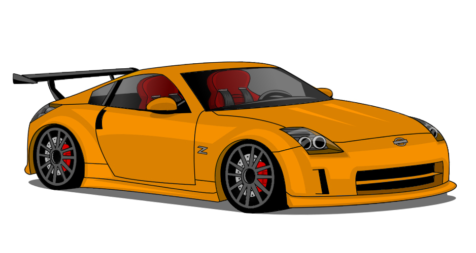 938x500 Nissan 350z (Practice Drawing) By Blazegtr