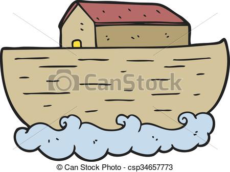 450x337 Freehand Drawn Cartoon Noah's Ark Vectors Illustration