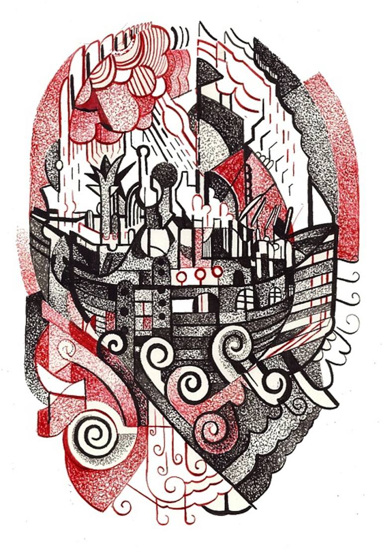 770x1109 Saatchi Art Noah's Ark Drawing By Filip