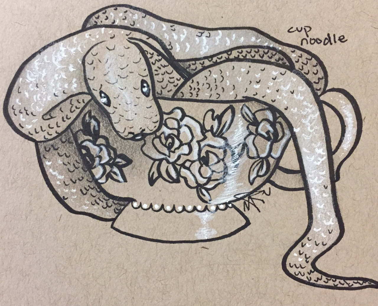 1280x1038 Ros3e Noodle Doodle From Work Drawn Art