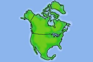 300x200 How To Draw North America