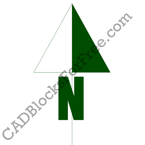 500x500 North Arrows Cad Blocks For Free