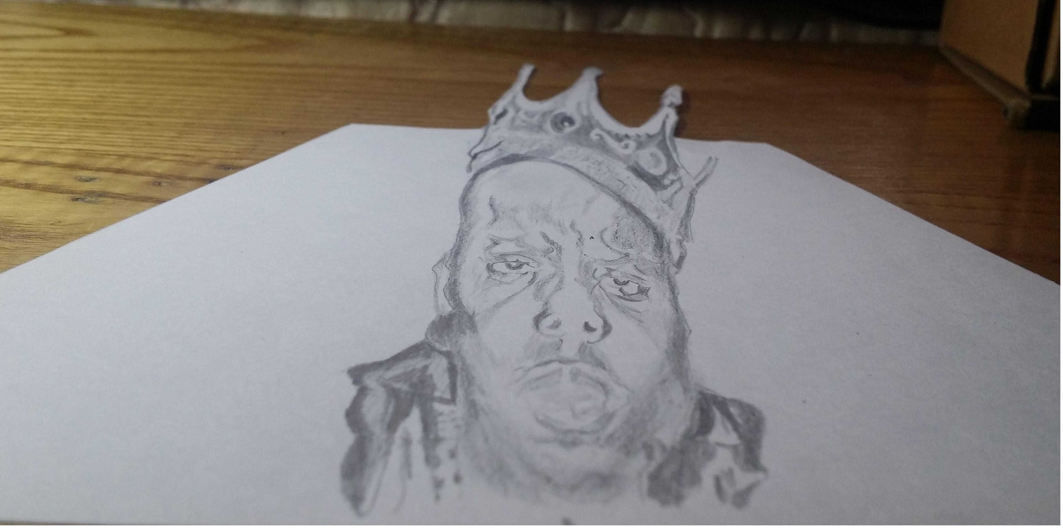 3624x1800 The Notorious B.i.g. 3d Drawing Biggie Smalls