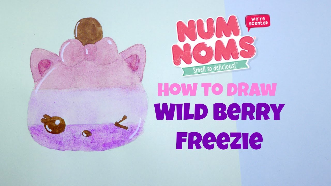 1280x720 How To Draw Num Noms Series 2 Wild Berry Freezie Watercolor