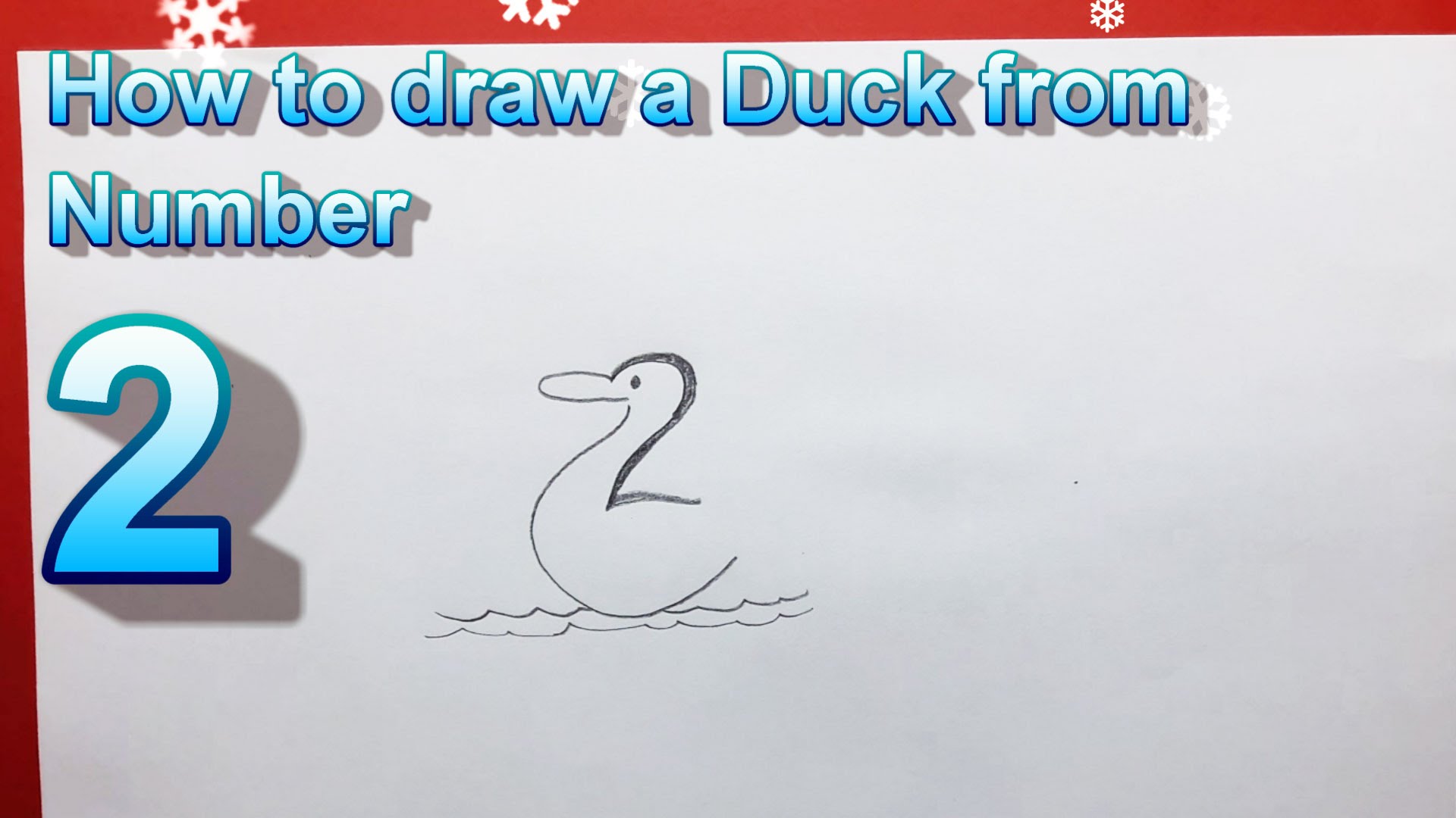 1920x1080 How To Draw A Duck From Number 2