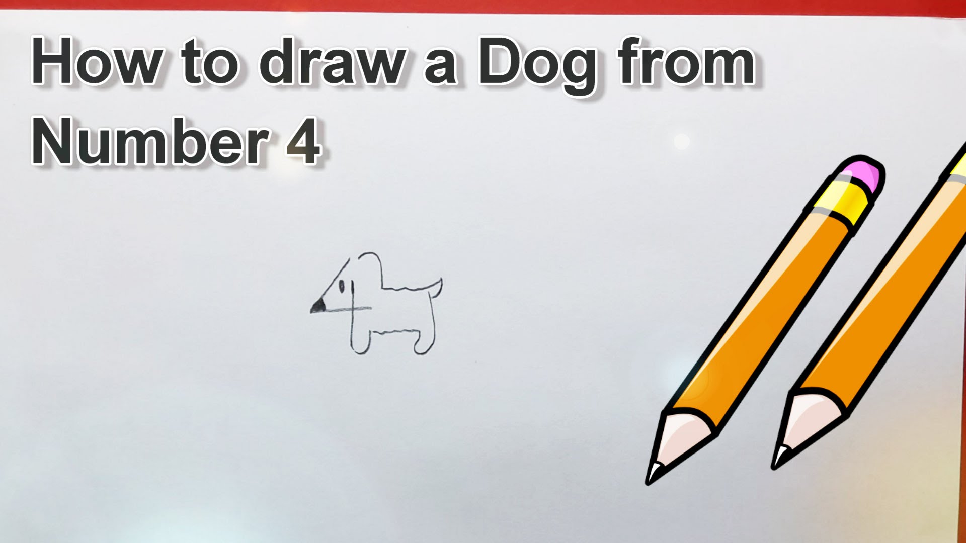 1920x1080 How To Draw A Dog From Number 4 Drawing Ideadiy Projects