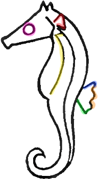 196x348 How To Draw Seahorses With Step By Step Cartoon Drawing Lesson