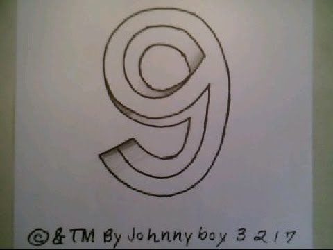 480x360 How To Draw The Impossible Triangle Number 9 Nine Shape Easy Step