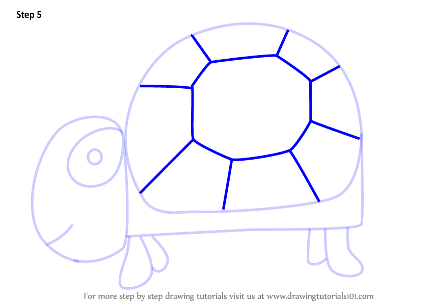 848x602 Learn How To Draw A Turtle Using Number 9 (Animals With Numbers