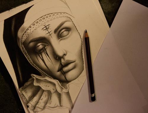 Nun Drawing at GetDrawings | Free download