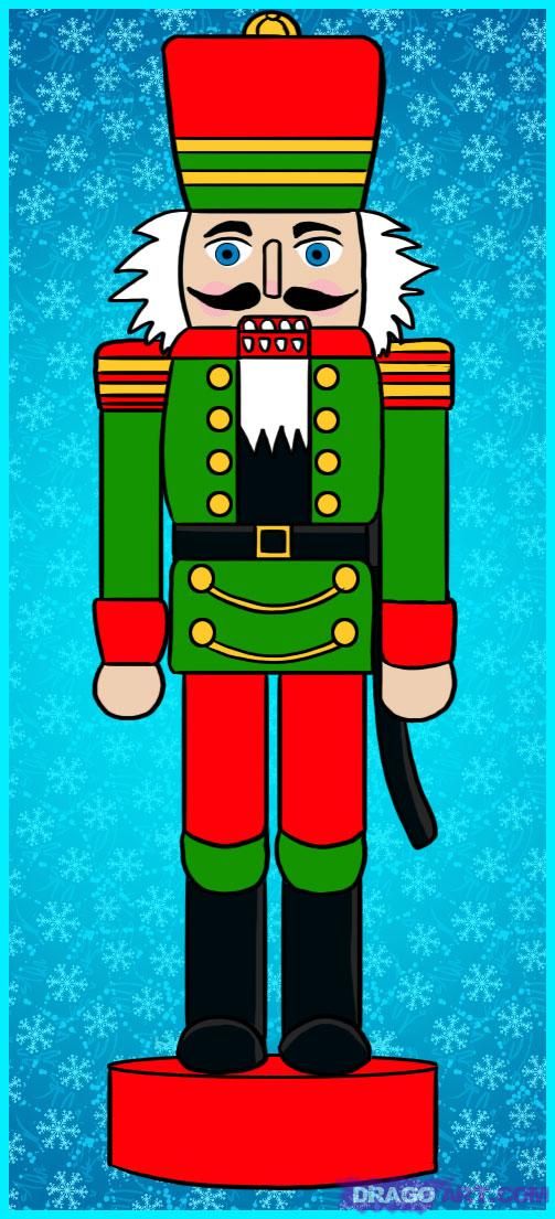 503x1105 How To Draw A Nutcracker