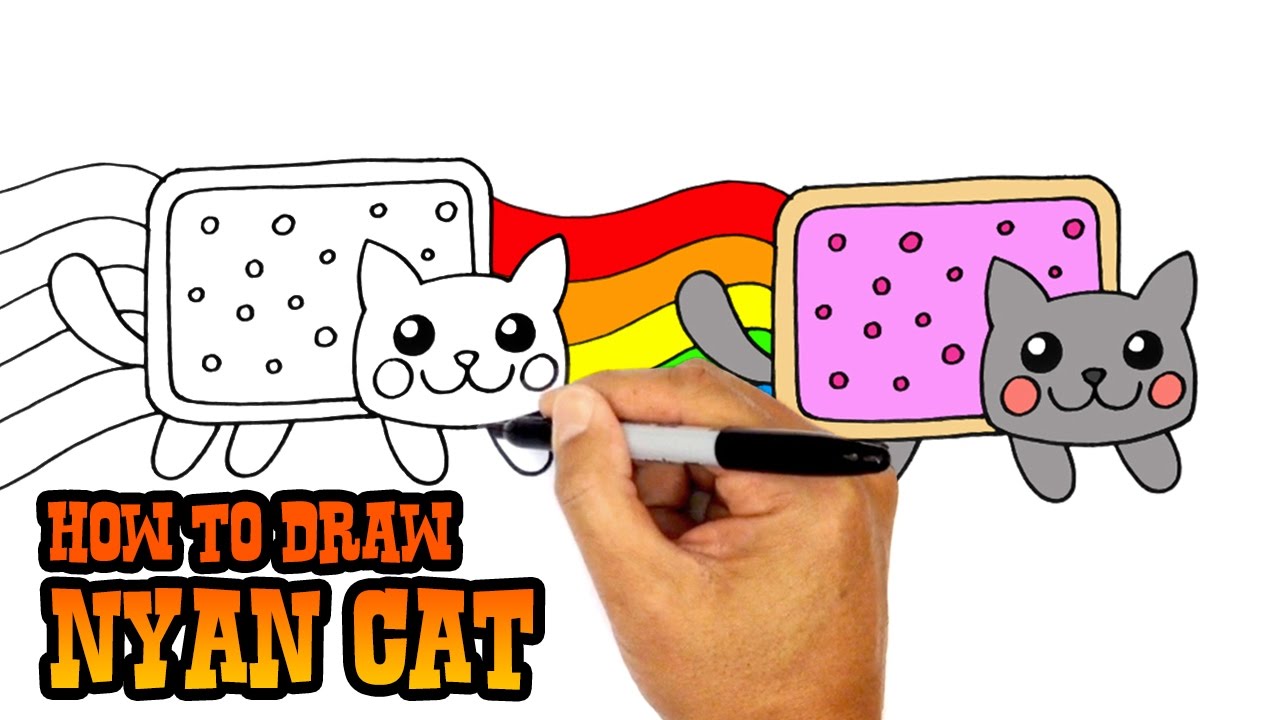 1280x720 How To Draw Nyan Cat Drawing Lesson