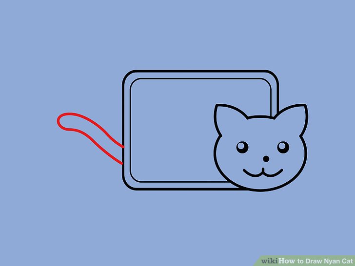 728x546 How To Draw Nyan Cat 10 Steps (With Pictures)